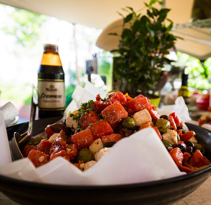 Culinaire reis door Europa, Griekenland Watermeloen met feta salade